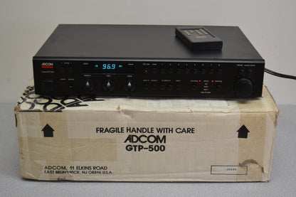 Adcom GTP-500  Tuner / Pre-Amplifier * Remote * Original Box * AM Antenna