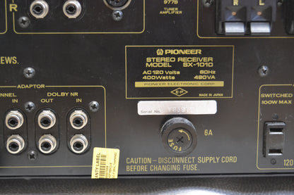 Pioneer SX-1010 Stereo Receiver * 100W RMS * Fully Serviced and Recapped *