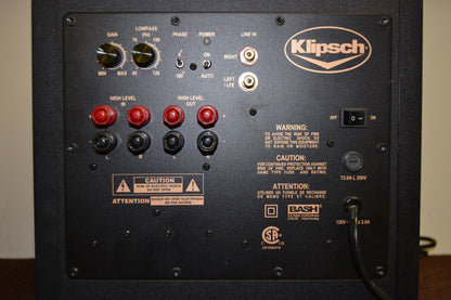 Klipsch RPW-10 Powered Subwoofer * 200W Amplifier * 10" Woofer * Fully Serviced