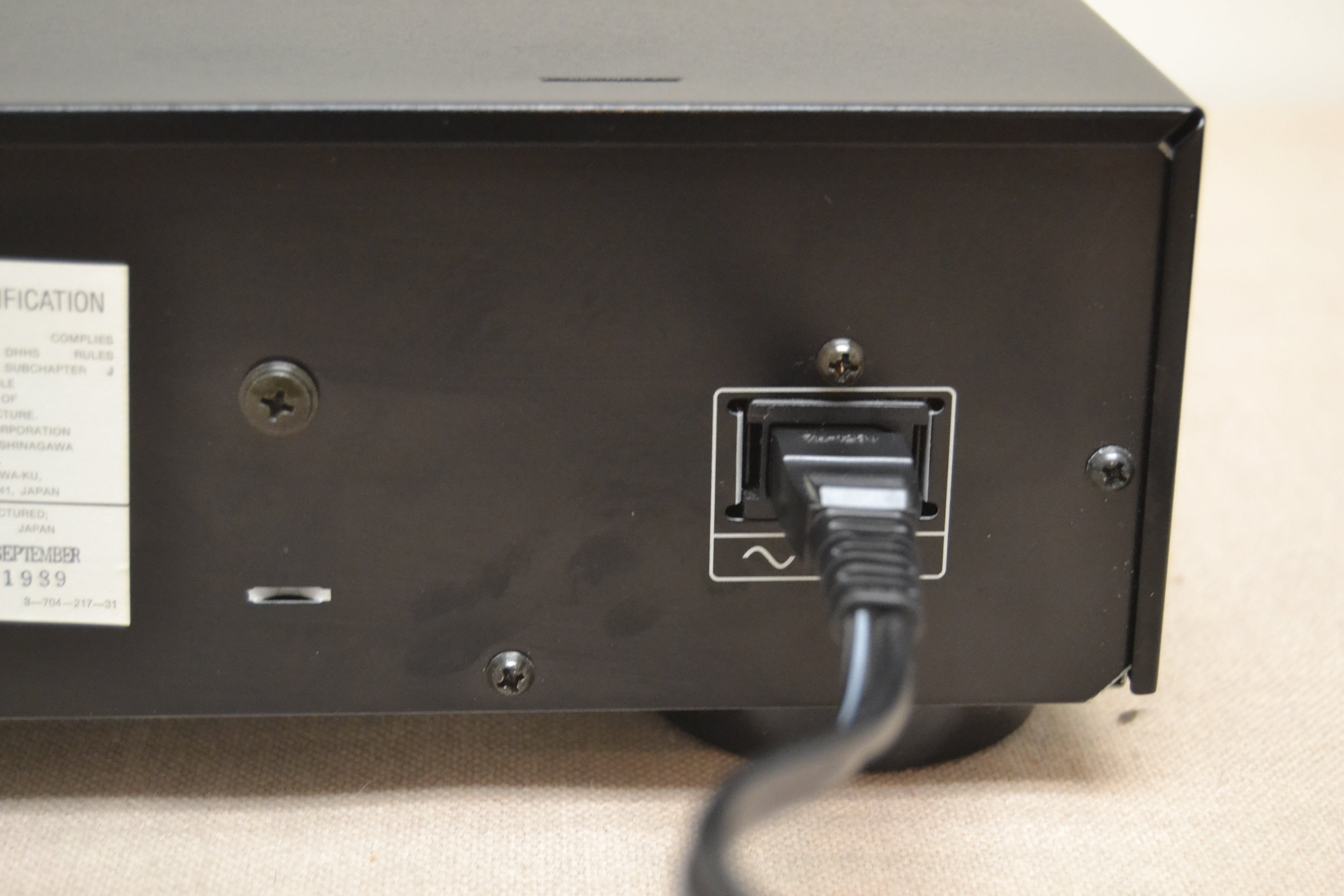 Sony CDP-390 Single CD Player * Fully Serviced * New Belts * 1989