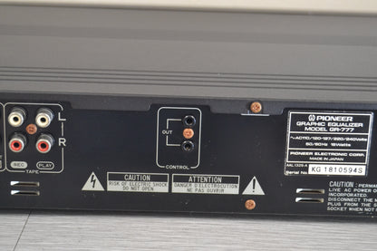 Pioneer GR-777 Graphic Equalizer