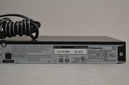 Panasonic DMP-BTD220 BlueRay Player * Remote * Fully Serviced