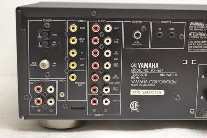 Yamaha RX-497 Stereo Receiver * 75W RMS * Remote * Manual * Fully Serviced