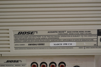 Bose CD-3000 Acoustic Wave System with PD-2 Pedestal 8 Fully Serviced