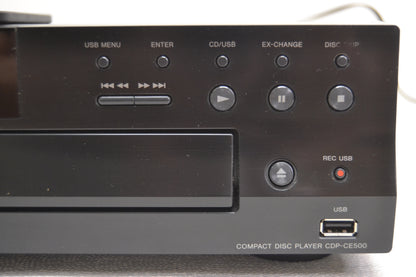 Sony CDP-CE500 CD Carousel 5 Discs & USB Recorder * Remote * Fully Serviced