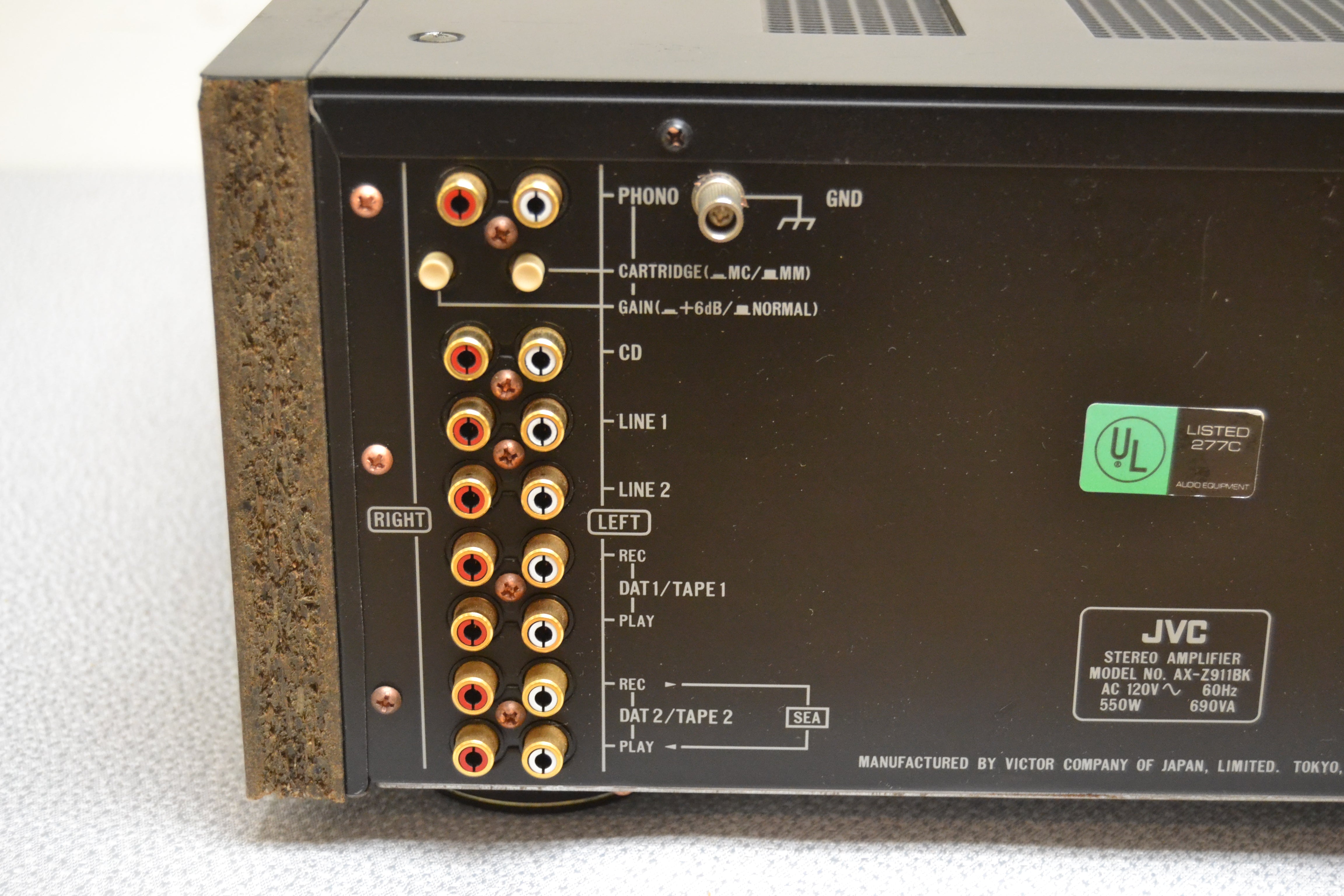 JVC AX-Z911 Stereo Integrated Amplifier * 100W RMS * 1988 – The