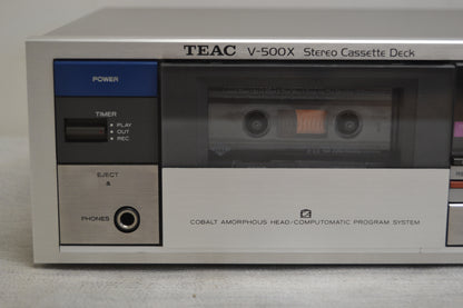 Teac V500X Single Cassette Deck * DBX * Fully Serviced * New Belts ! * Manual