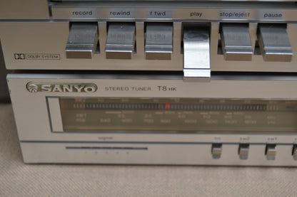 Sanyo Complete Mini Hi-Fi System * A8 Amp * D8 Cassette * T8 Tuner & Speakers