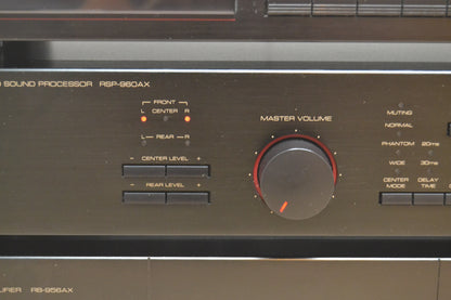 Rotel Stack - RSP-960AX Pre - RB-956AX Six Channel Amp - RT-940AX Tuner * 1992 * 90W RMS