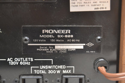 Pioneer SX-828 Stereo Receiver * 54W RMS * Fully Serviced !