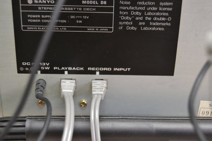 Sanyo Complete Mini Hi-Fi System * A8 Amp * D8 Cassette * T8 Tuner & Speakers