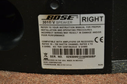 Bose 301 Series V Bookshelf Speakers