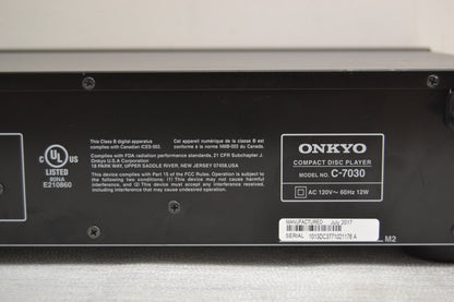 Onkyo C-7030 Single CD Player * Fully Serviced