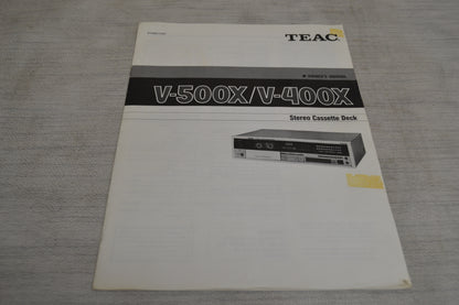 Teac V500X Single Cassette Deck * DBX * Fully Serviced * New Belts ! * Manual