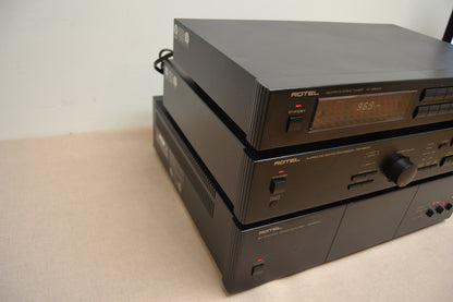 Rotel Stack - RSP-960AX Pre - RB-956AX Six Channel Amp - RT-940AX Tuner * 1992 * 90W RMS