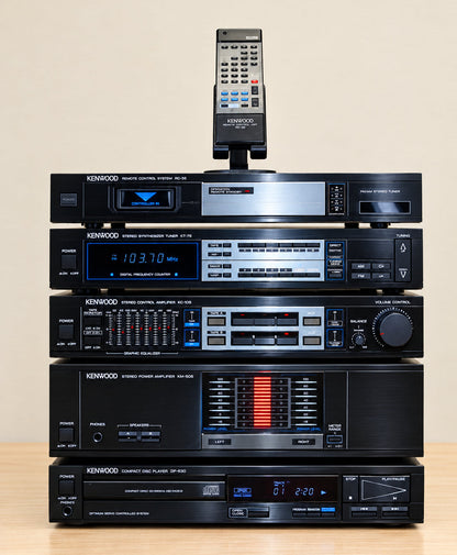 80's Blast !!! Full Kenwood System * 5 Pieces plus Remote * Fully Serviced !!!
