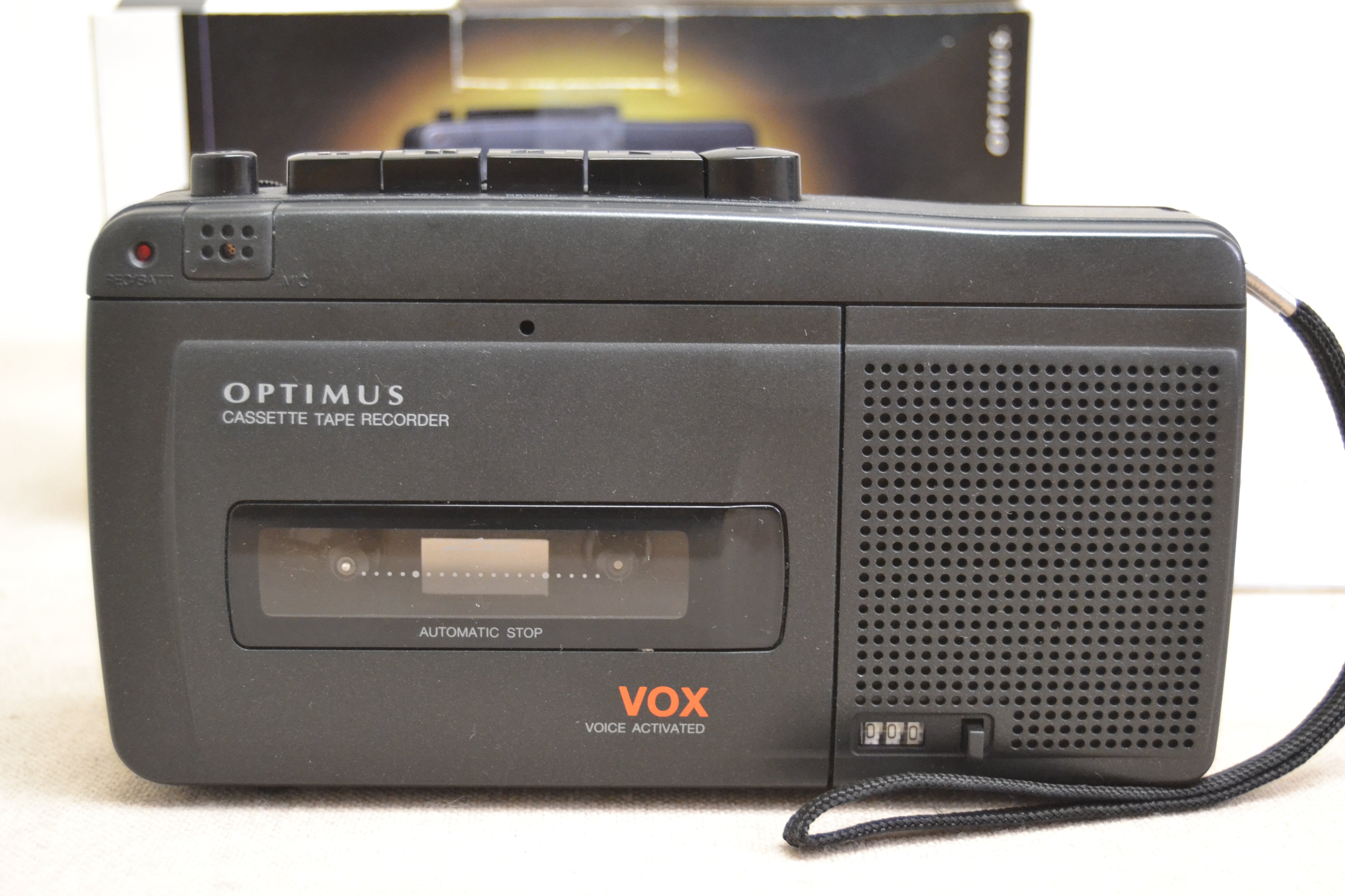 Optimus CTR-116 Cassette Tape Recorder * Box * Manual * New Belts !