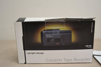 Optimus CTR-116 Cassette Tape Recorder * Box * Manual * New Belts !