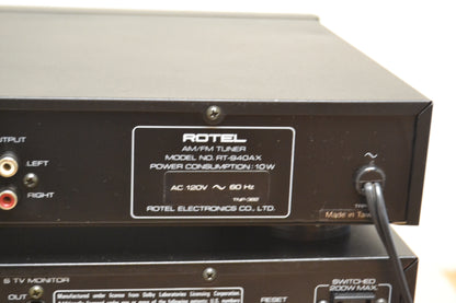 Rotel Stack - RSP-960AX Pre - RB-956AX Six Channel Amp - RT-940AX Tuner * 1992 * 90W RMS