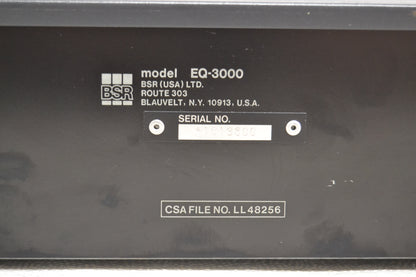 BSR EQ-3000 Graphic Equalizer w/ Spectrum Analyzer * Fully Serviced *