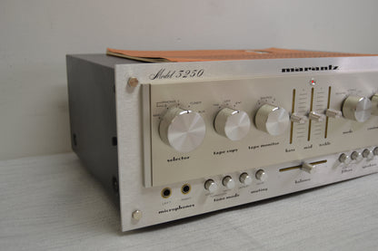 Marantz 3250 Stereo Preamplifier * Fully Serviced * Recapped * Box * Manual * NEW Heiukko Solid Wood Case