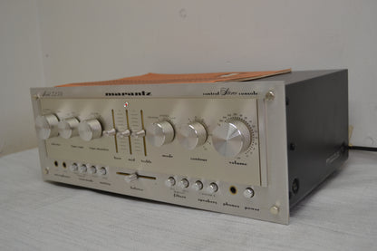 Marantz 3250 Stereo Preamplifier * Fully Serviced * Recapped * Box * Manual * NEW Heiukko Solid Wood Case