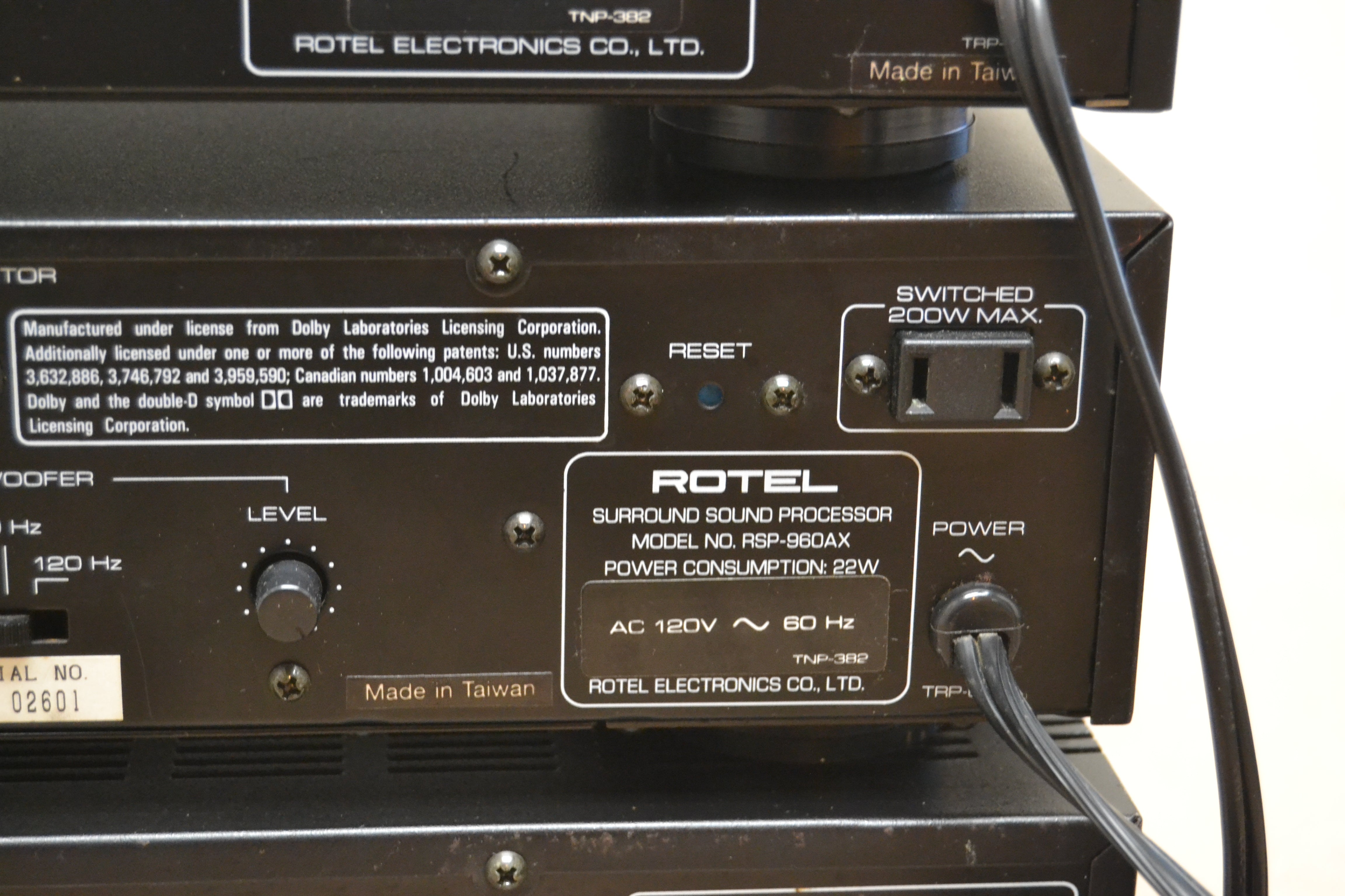 Rotel Stack - RSP-960AX Pre - RB-956AX Six Channel Amp - RT-940AX