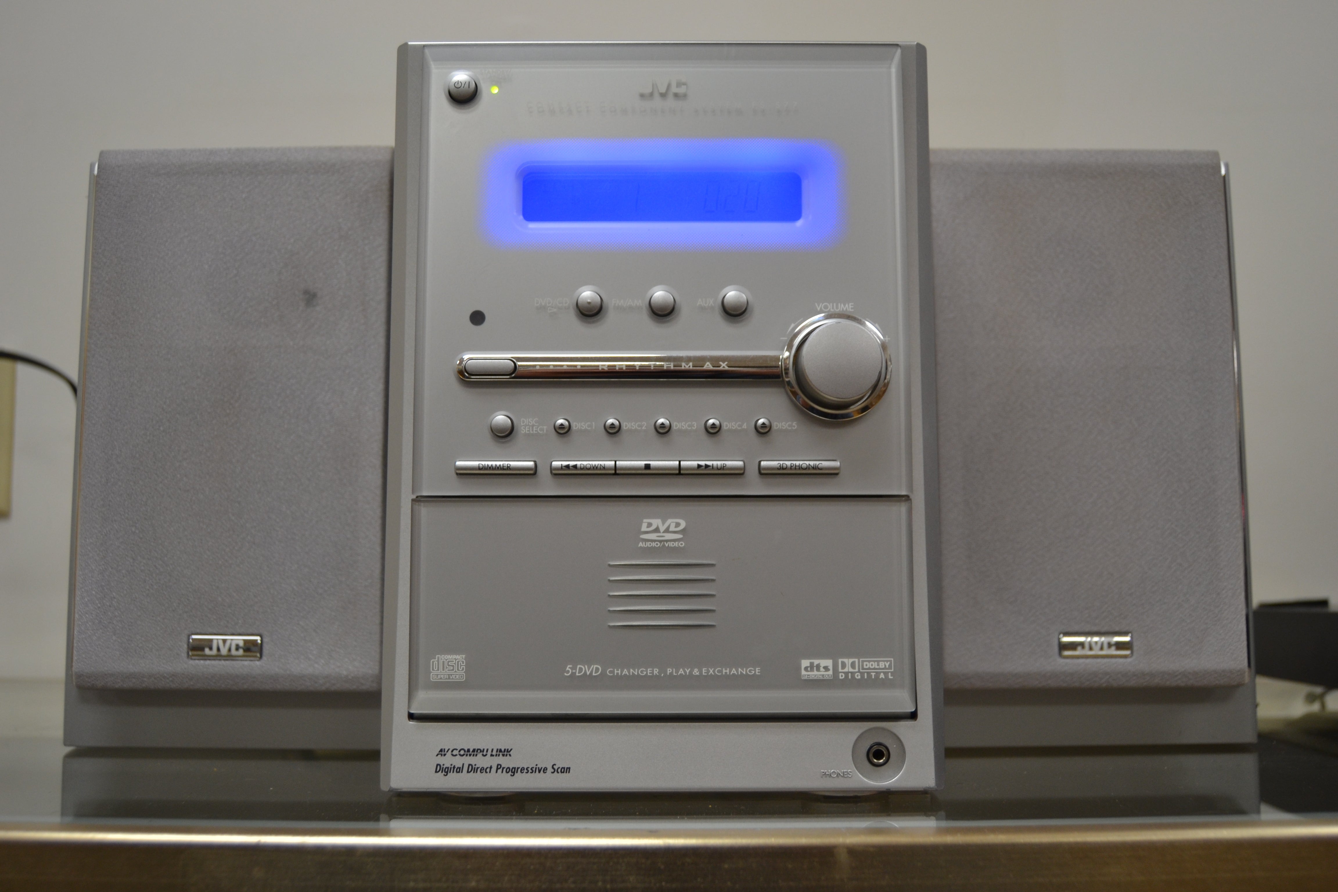 JVC CA-FSS77 Micro Component System * 25W RMS * 5 Disc Changer * Radio