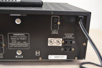 Onkyo TX-8211 Stereo Receiver * 50W RMS * Remote