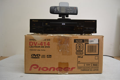 Pioneer DV-414 Single Disc DVD Player * Remote * Box * Fully Serviced