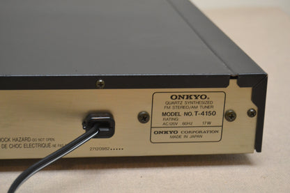 Onkyo T-4150  Synthesized FM Stereo / AM Tuner (1987-89)