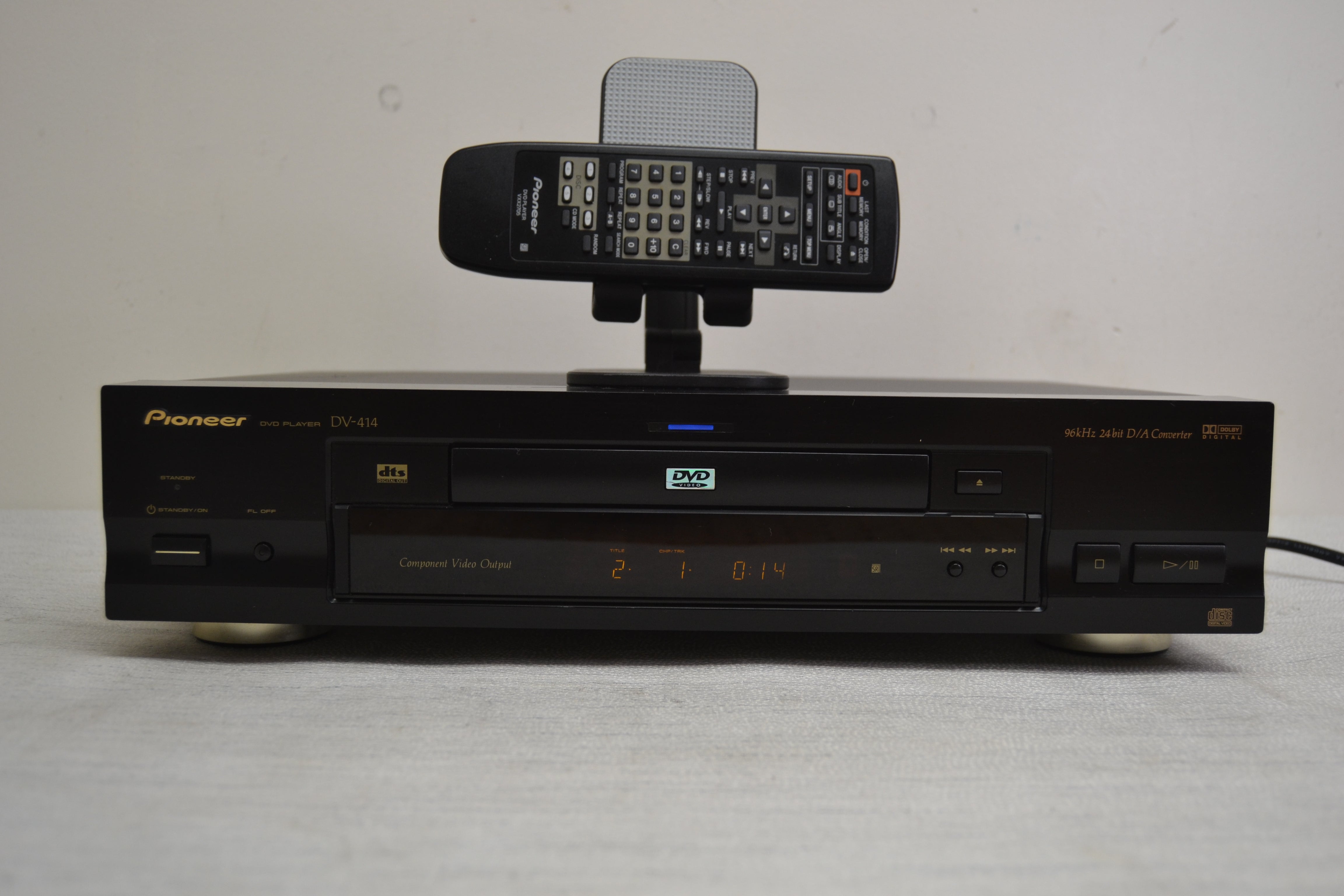 Pioneer DV-414 Single Disc DVD Player * Remote * Box * Fully Serviced