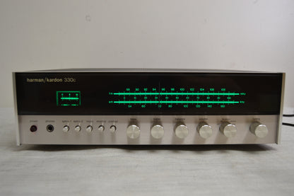 Harman Kardon 330C Stereo Receiver * 20W * Fully Serviced * Tuner VU Meter Do not Move *