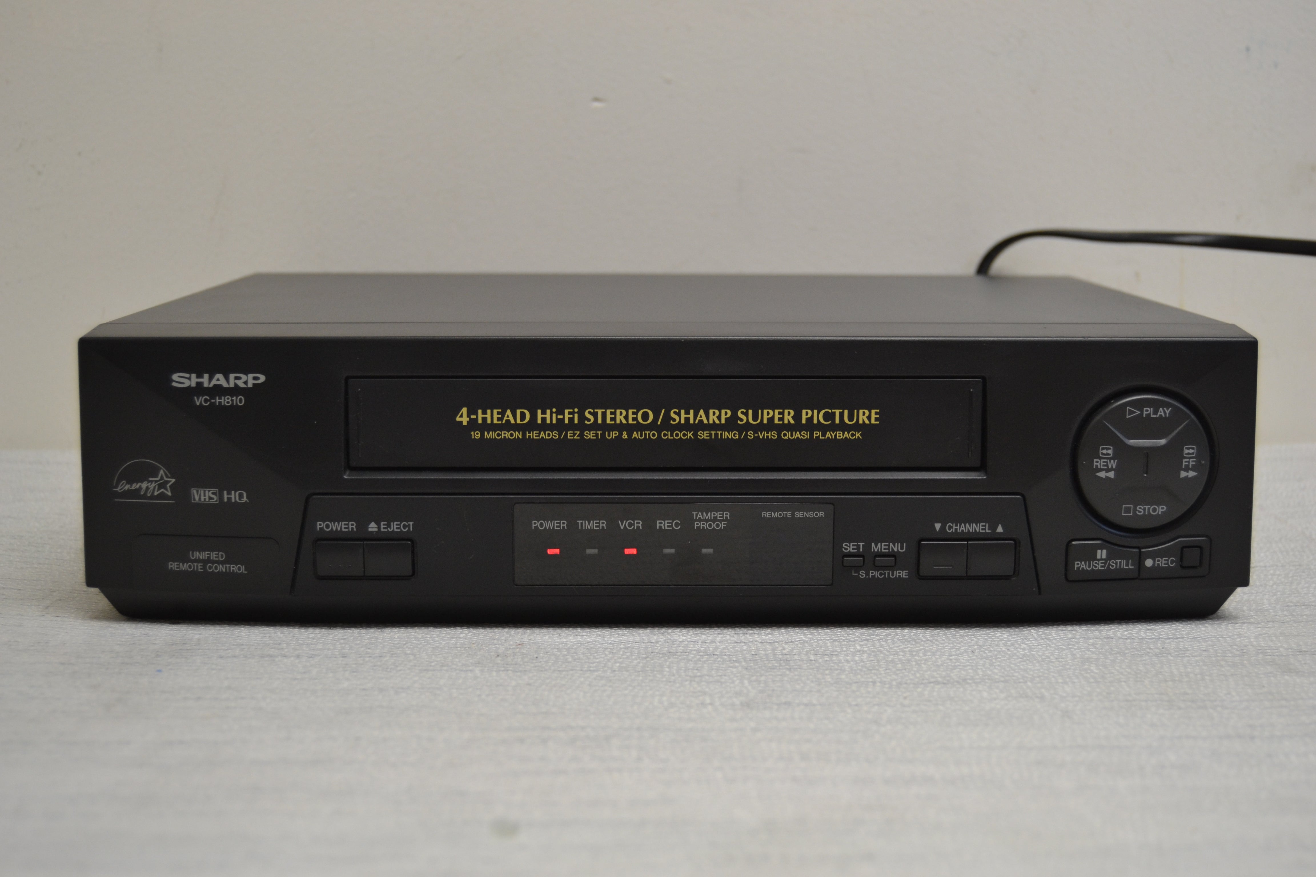 Sharp VC-H810 Video Cassette Recorder * HiFi Stereo * Fully Serviced