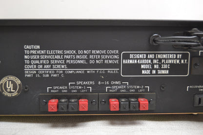 Harman Kardon 330C Stereo Receiver * 20W * Fully Serviced * Tuner VU Meter Do not Move *