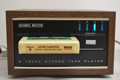 Channel Master 8 Track Player * Fully Serviced * New Belts
