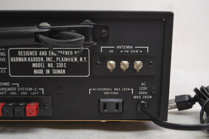 Harman Kardon 330C Stereo Receiver * 20W * Fully Serviced * Tuner VU Meter Do not Move *