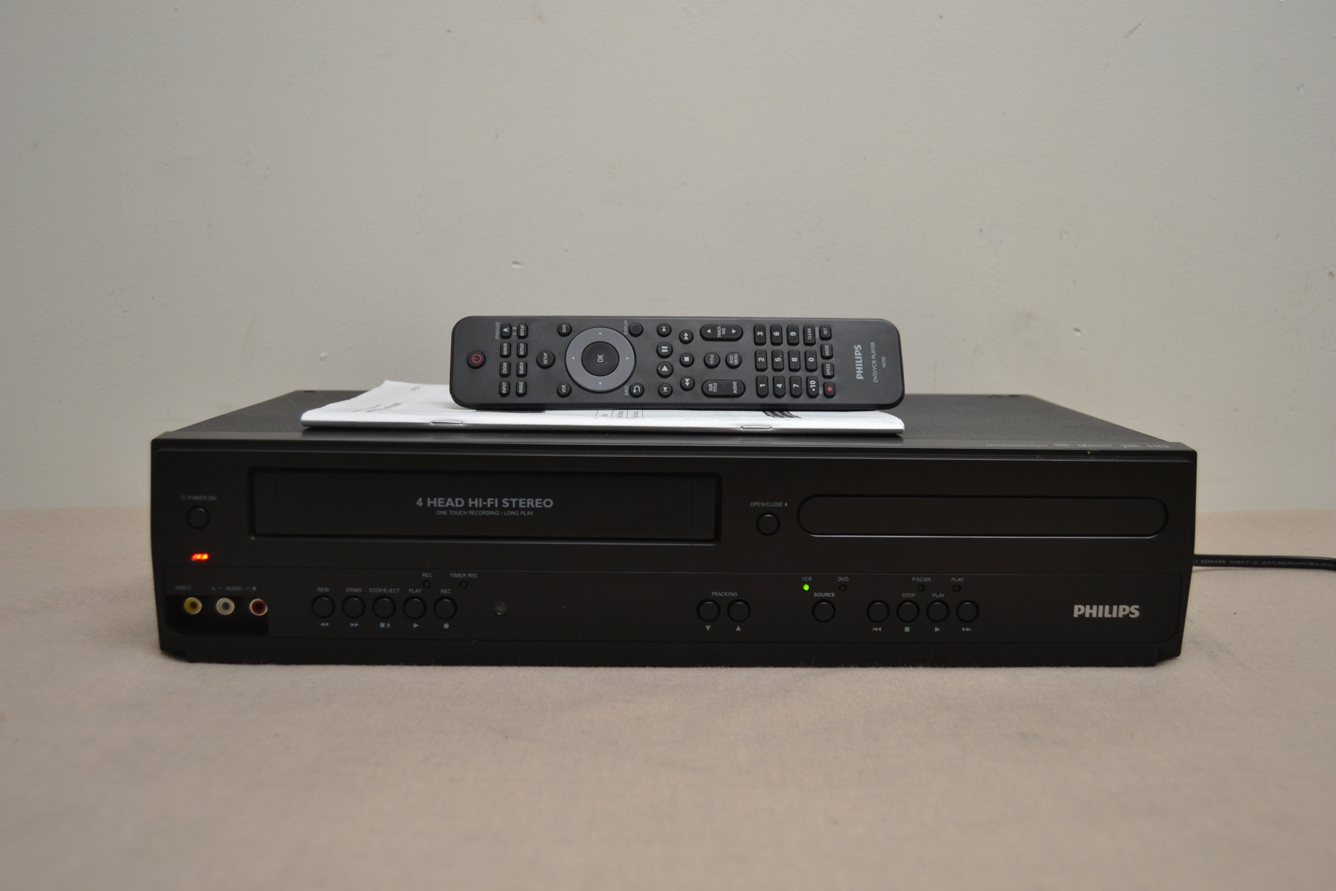 Philips DVP3355V/F7 DVD/VCR Player * Manual * Remote * 2015