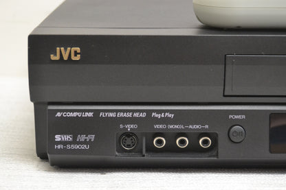 JVC HR-S5902U Video Cassette Recorder * SUPER VHS * Remote * Fully Serviced