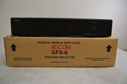 Adcom GFS-6 Speaker Selector * Manual * Box * Fully Serviced to Factory Specs