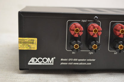 Adcom GFS-6 Speaker Selector * Manual * Box * Fully Serviced to Factory Specs