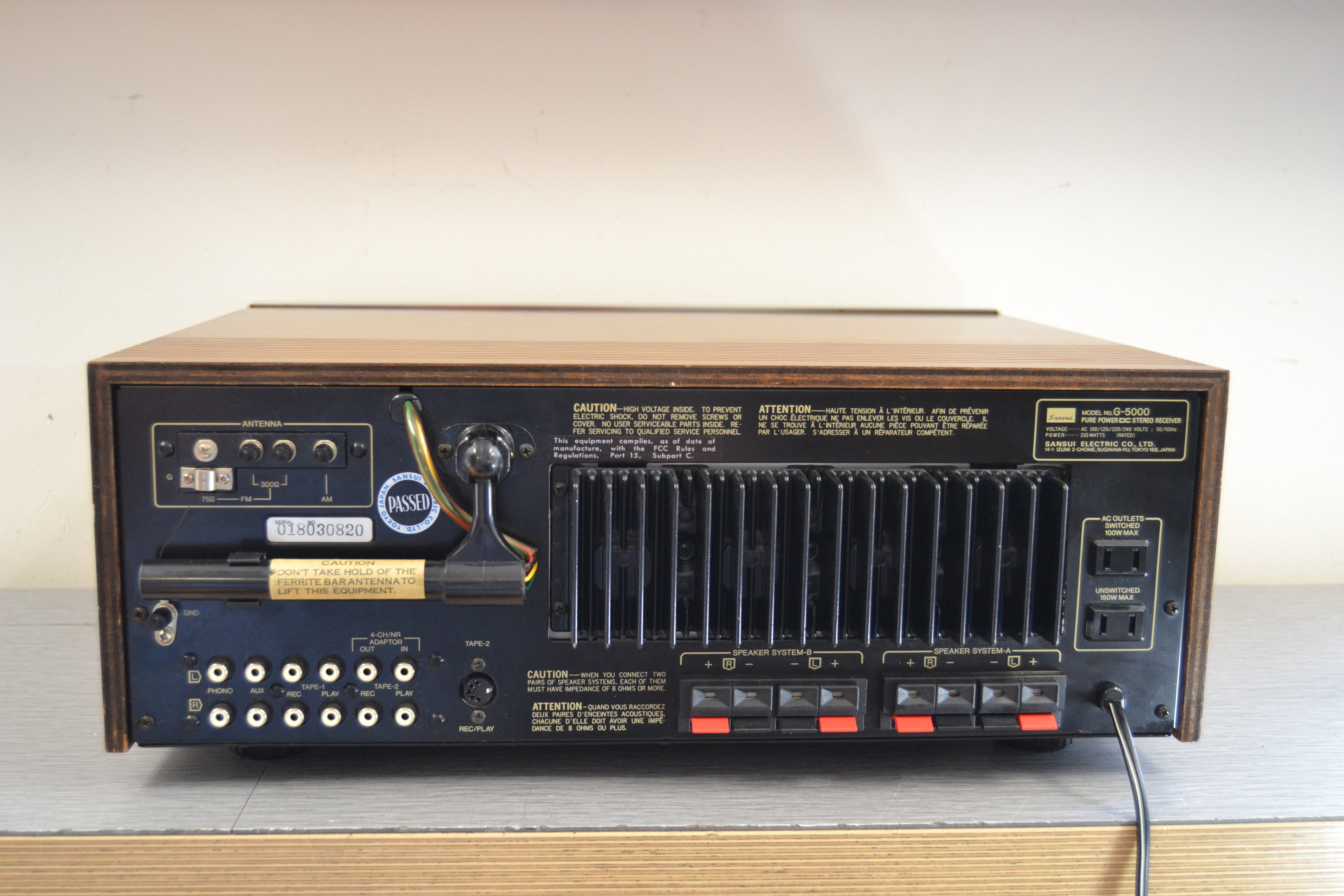 Sansui G-5000 Stereo Receiver * 45W RMS * 1978 – The Turntable Store