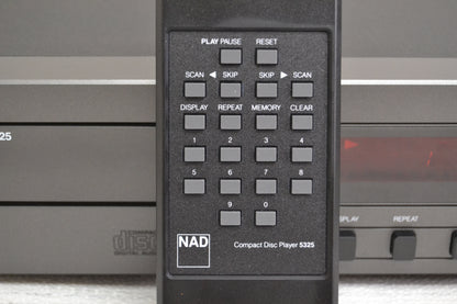 NAD 5325 Single CD Player * Remote * Manual