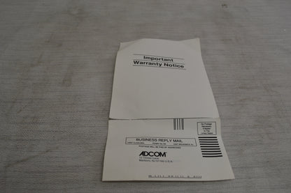 Adcom GFS-6 Speaker Selector * Manual * Box * Fully Serviced to Factory Specs