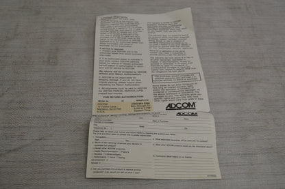 Adcom GFS-6 Speaker Selector * Manual * Box * Fully Serviced to Factory Specs