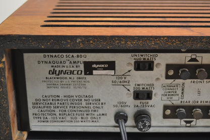 Dynaco Set // Sca 80Q Integrated Amplifier / AF6 Stereo Tuner * Original Wood Case