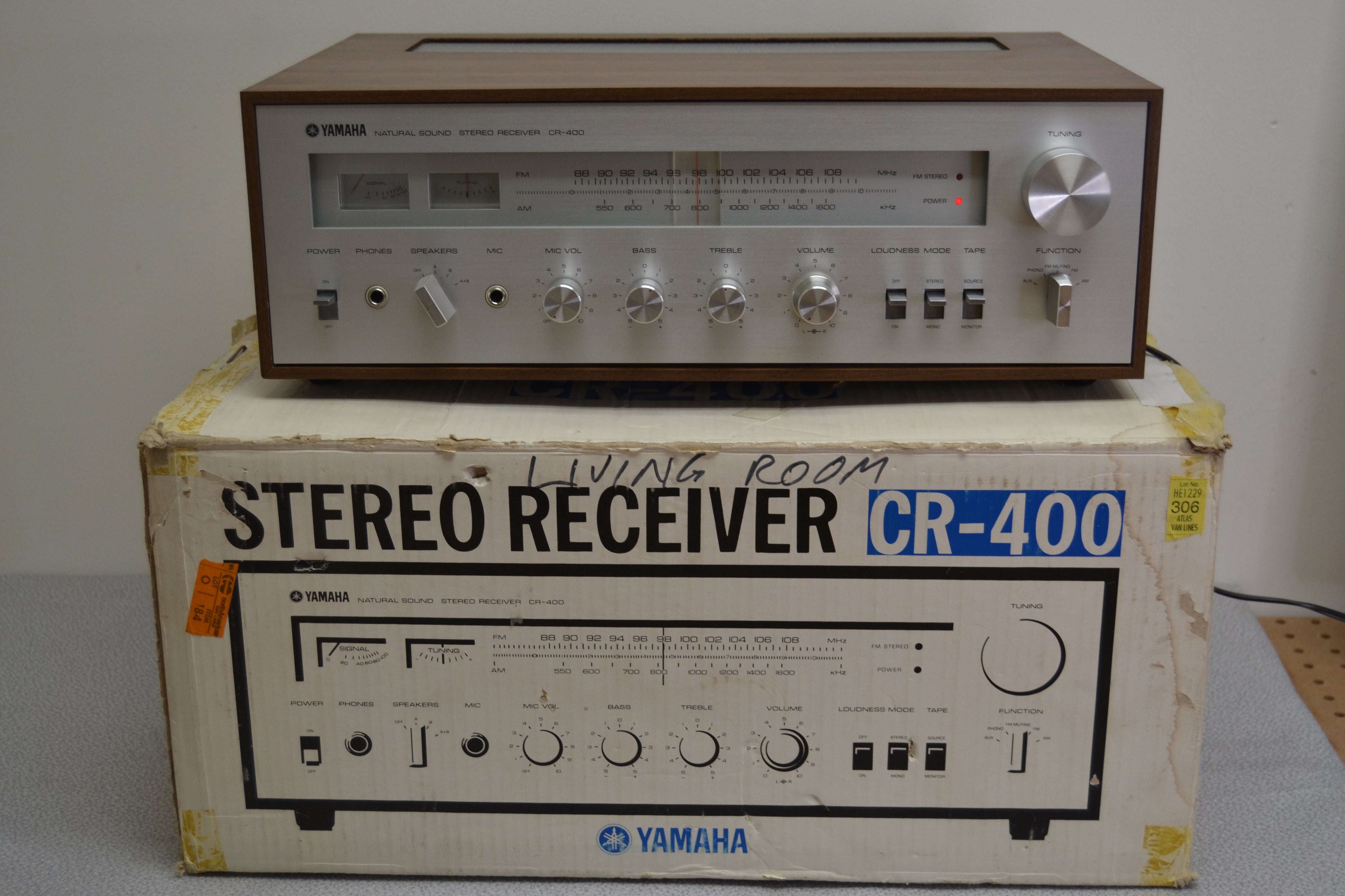 Yamaha CR-400  FM/AM Receiver (1977) * 16W RMS * Fully Serviced * All Original !!! No Recap * Box