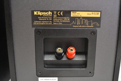 Klipsch R-51M Bookshelf Speakers * Fully Serviced