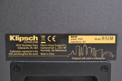 Klipsch R-51M Bookshelf Speakers * Fully Serviced