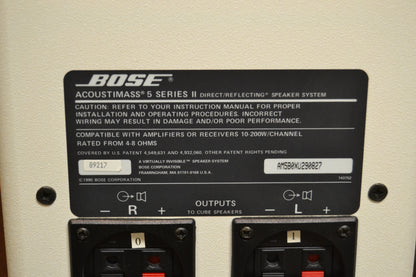 Bose Acoustimass 5 Series II * Box * Manual * Wires * Wall Hooks